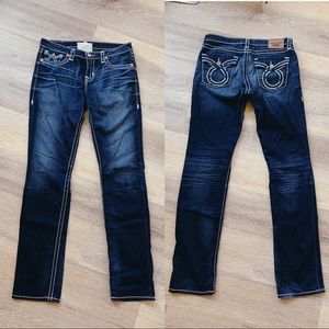 Big Star Jeans Nina Straight Leg Dark Wash 30XL